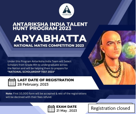 Aryabhatta National Maths competition 2023